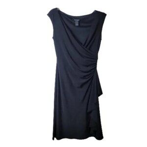 White House Black Market Drape Neck Sleeveless Dress